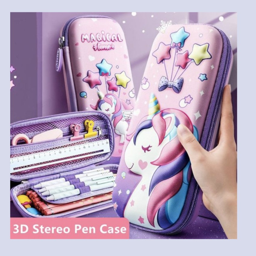 Zentric Pencil Pouch Unicorn Pencil Case For Girls