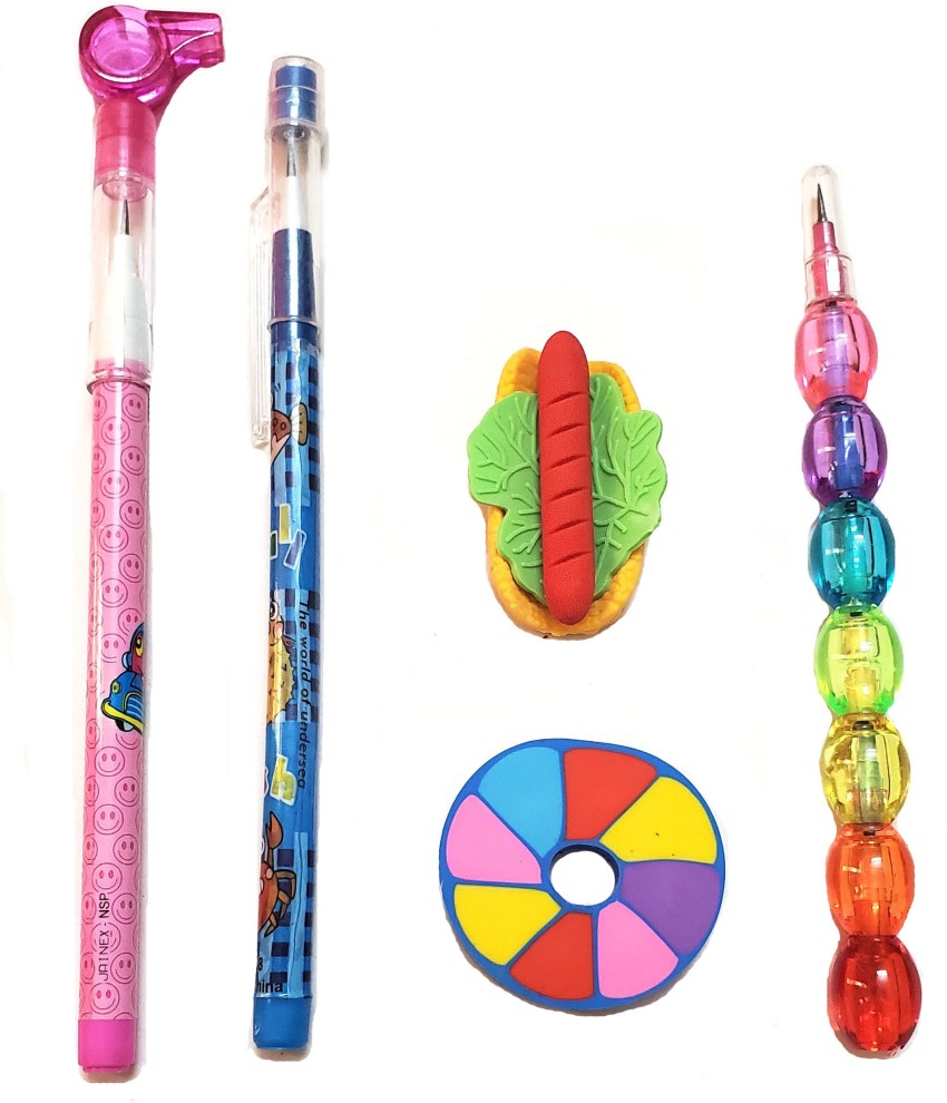 Multicolor Pencils: Pack of 5 Rainbow Pencils