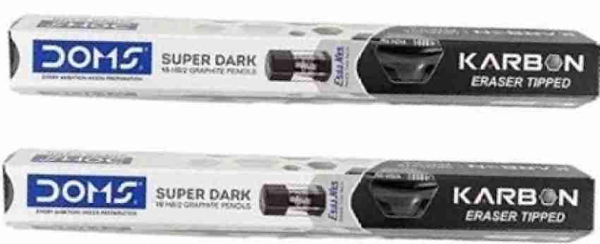 DOMS Eraser tipped black HB/2 pencil Pencil