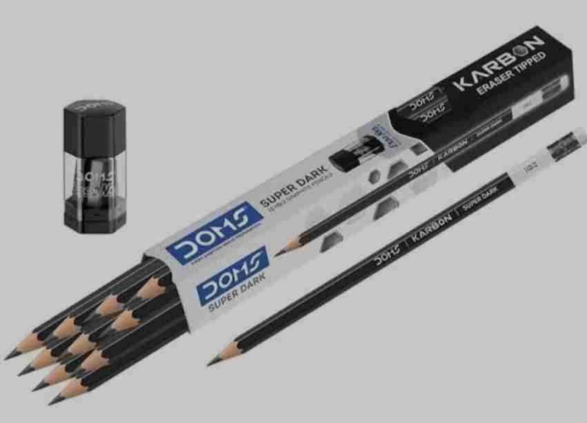 DOMS Eraser tipped black HB/2 pencil Pencil
