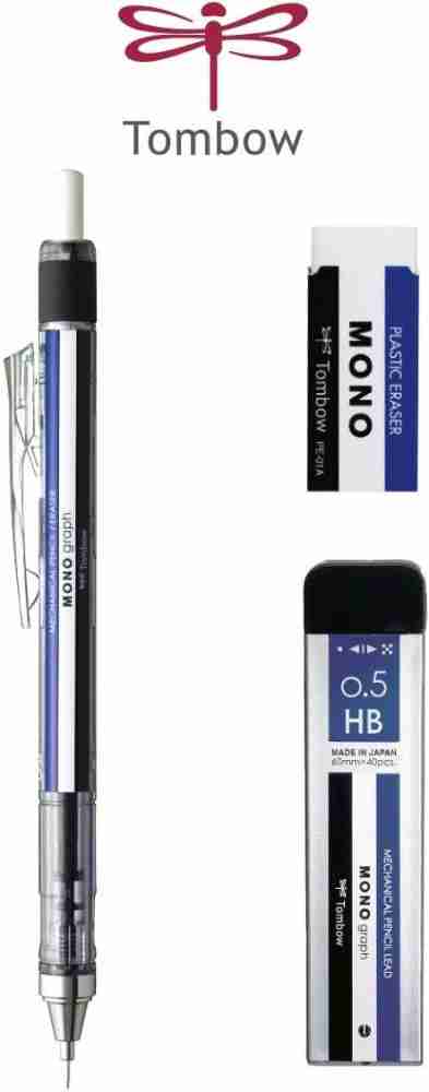 Tombow MONO Graph 0.5mm Mechanical Pencil, with HB Lead and  Eraser -VP Pencil 