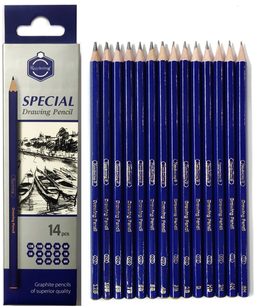 14Pcs/pack Drawing Pencils Sketch Pencils Graphite Pencils Art