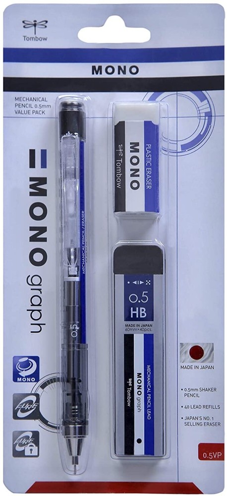 MONO Graph Mechanical Pencil, Tri Color, Refillable, 0.5mm