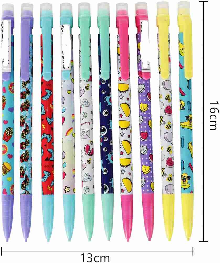 FRKB Multicolor Plastic Mechanical Pencils Set of 10 Flipkart