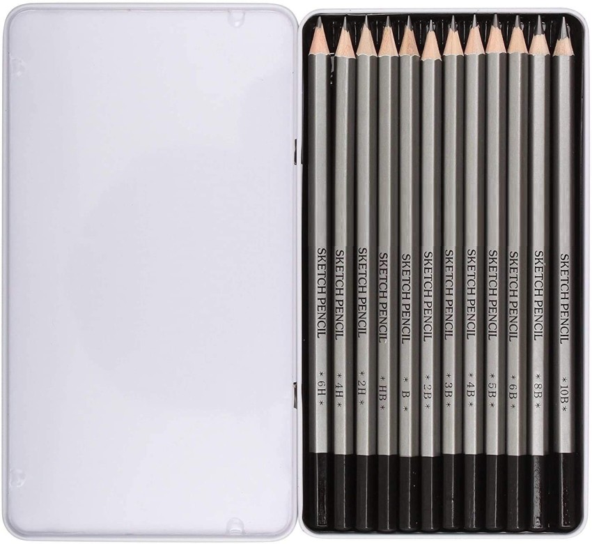 Sketch Pencils Hb 2b 4b 6b 8b 10b, Drawing Pencils 2h Hb 2b