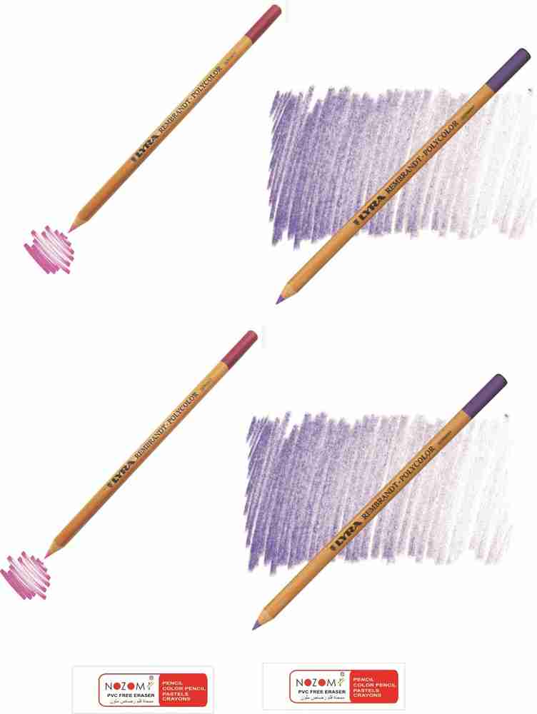 NOZOMI REMBRANDT Made in Germany Non Breaking Hematoxylin and Eosin Pencil pack of 4 Pencil Flipkart