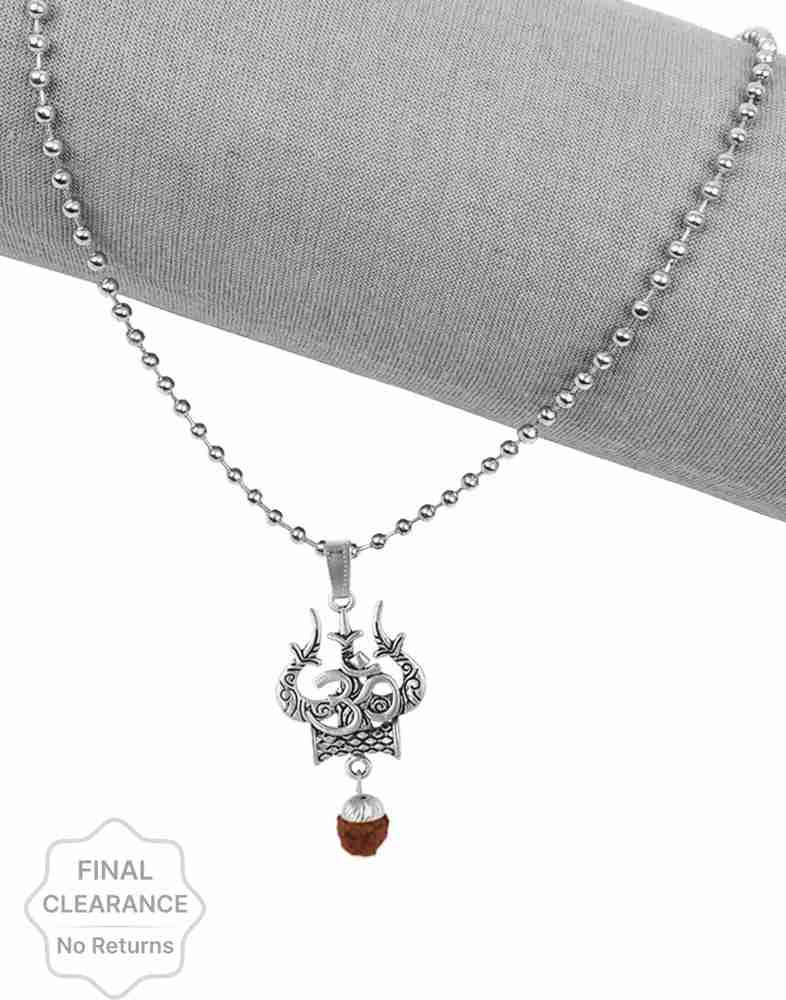 Lord shiva sales silver pendant online
