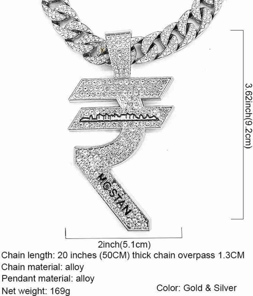 MC STAN RUPEES CHAIN WITH PENDANT