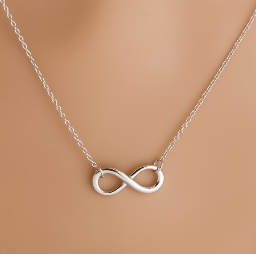 Oralia Silver Infinity Charm Necklace For Girlfriend For Bestfriend Silver Alloy Pendant Set Price in India Buy Oralia Silver Infinity Charm Necklace For Girlfriend For Bestfriend Silver Alloy Pendant...