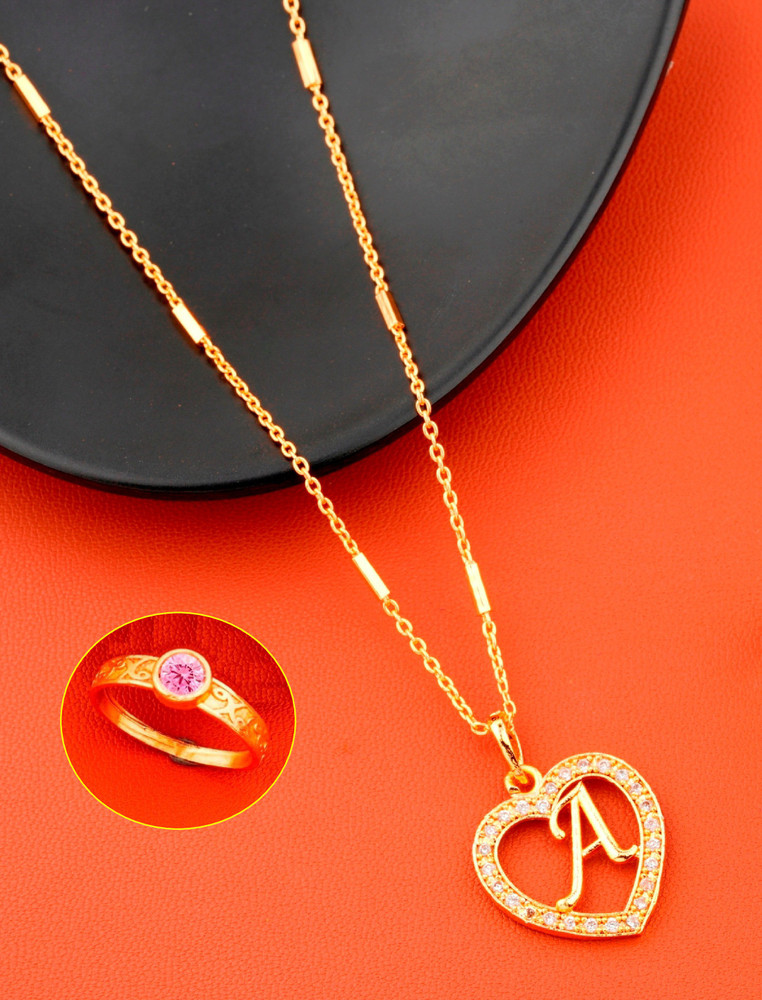A letter chain locket deals