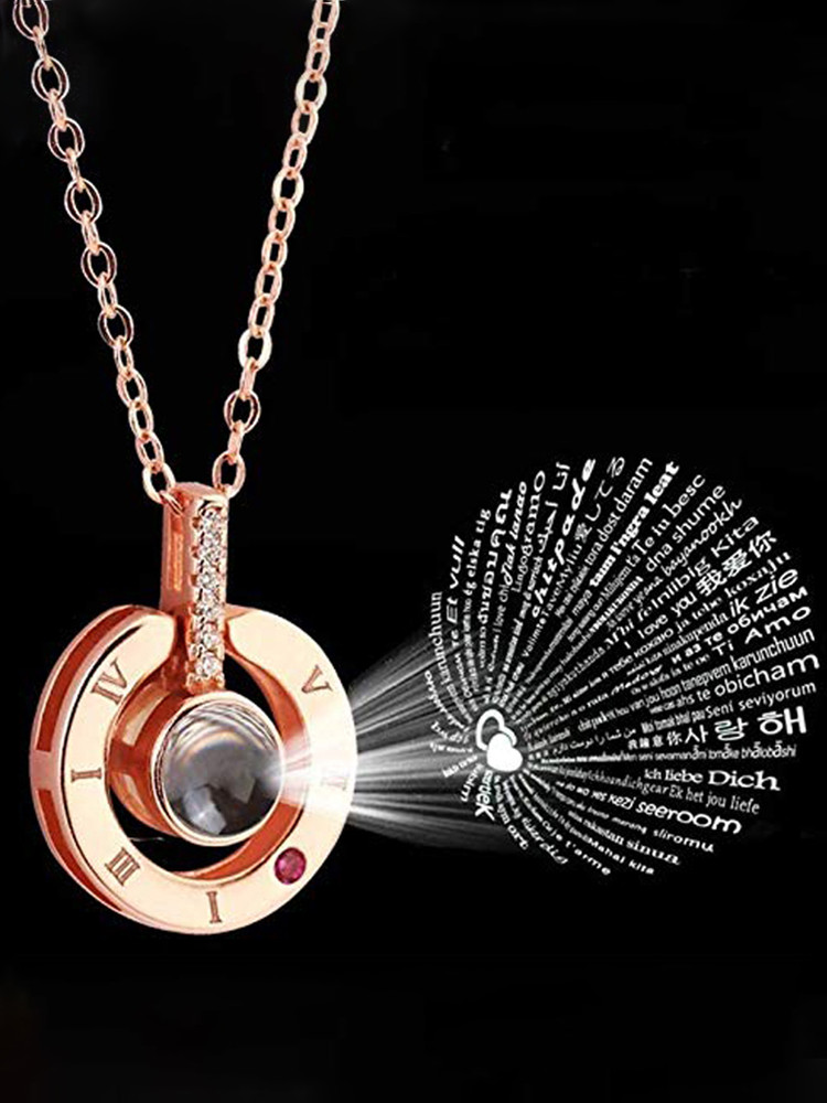 YELLOW CHIMES I Love You in 100 Different Languages Chain Pendant Necklace Copper Pearl Crystal Pendant Price in India Buy YELLOW CHIMES I Love You in 100 Different Languages Chain Pendant
