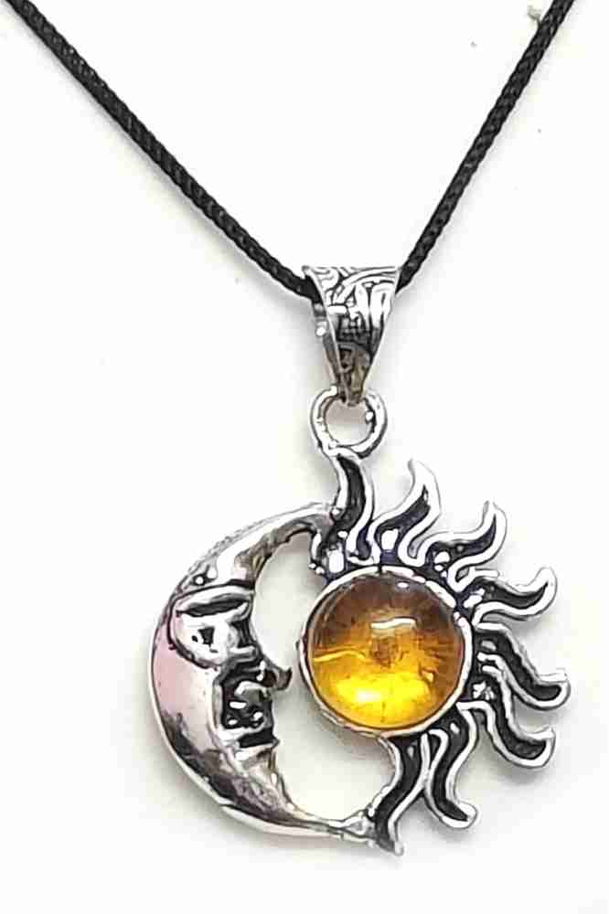 Citrine retailer Sun Moon Lariat Gold Filled Crystal Necklace