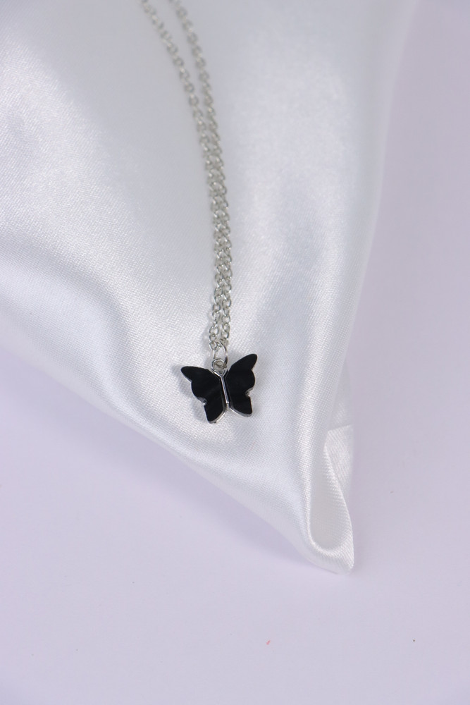 Black hot sale butterfly pendant