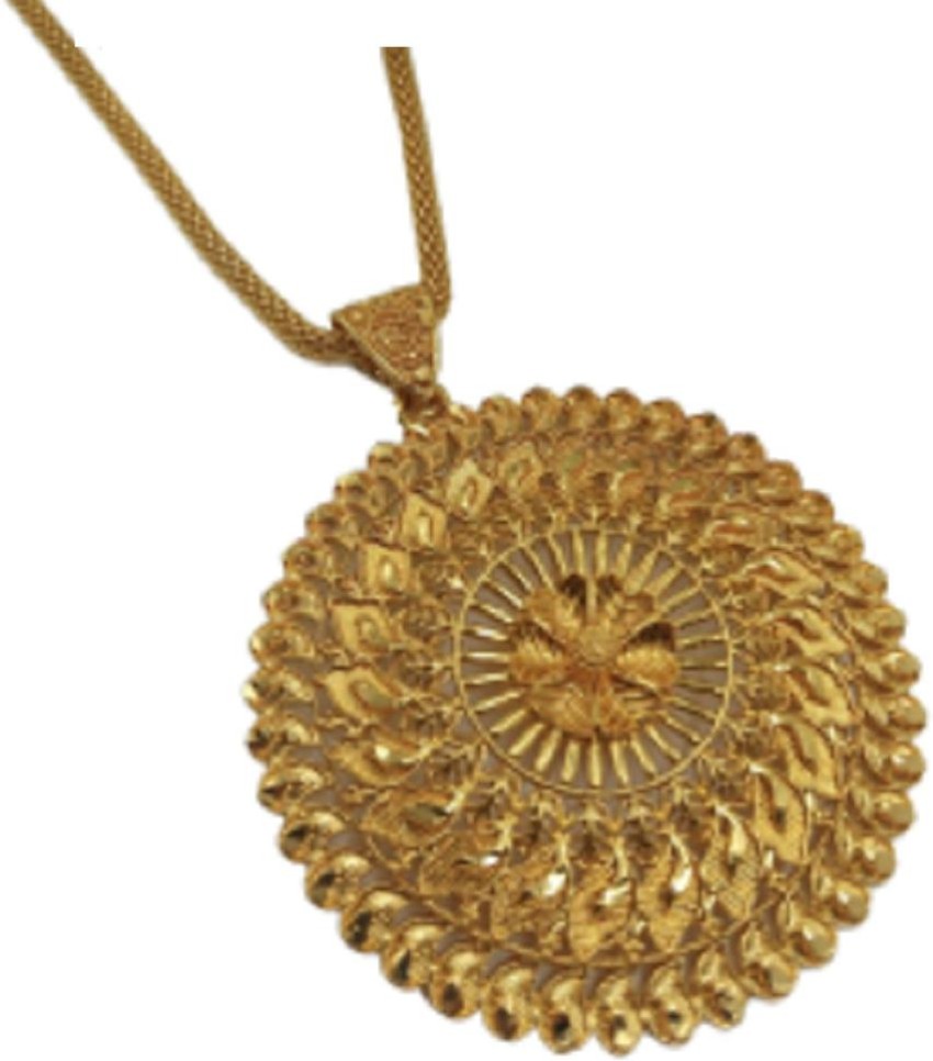 GLOBALJEWELERY Gold-plated Brass Pendant Set Price in India - Buy