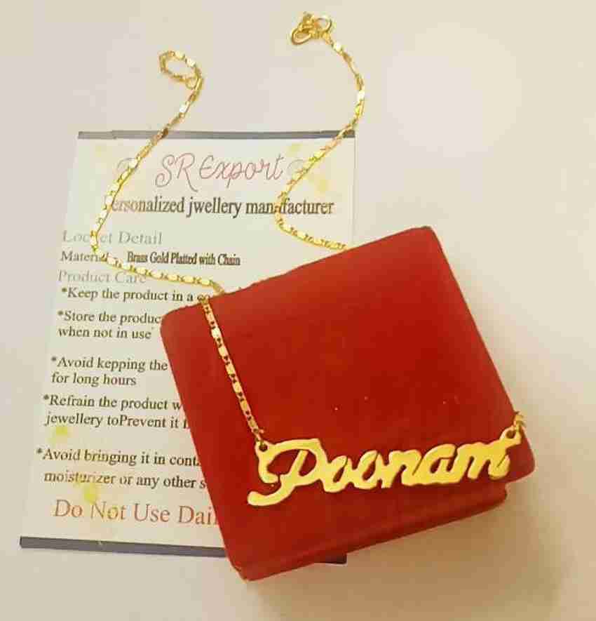 Poonam name pendant sale