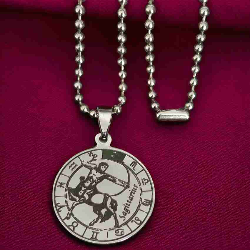 Sagittarius coin necklace hotsell