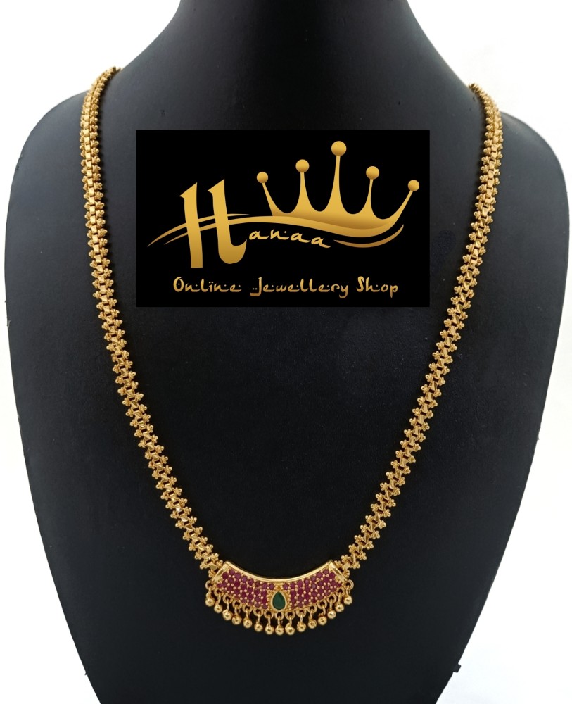 Indian Designs Gold Plated American Diamond Emerald Necklace Set