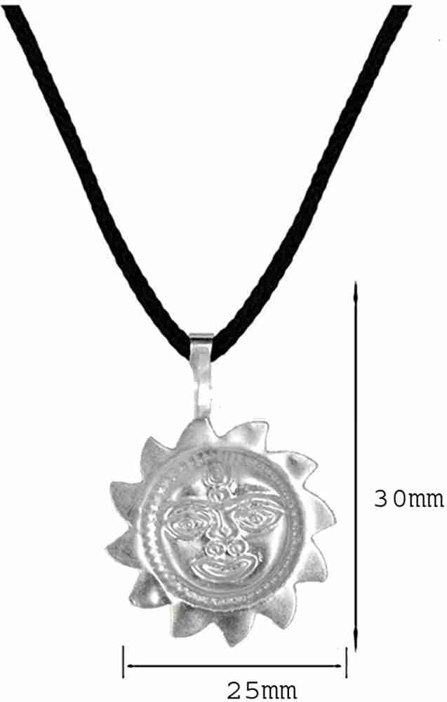 Silver sun locket shop