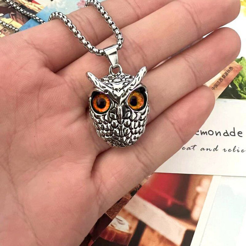 Mens owl pendant outlet
