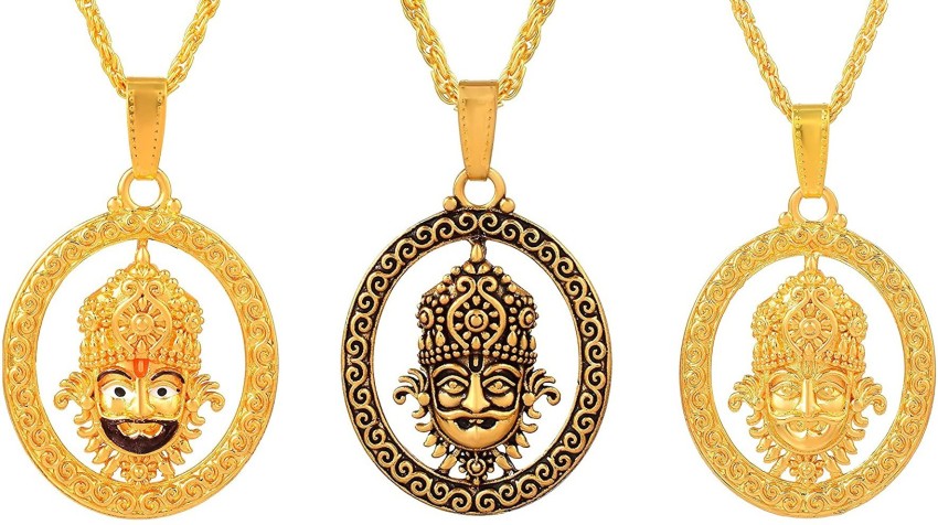DULCI Gold-plated Brass Pendant Set Price in India - Buy DULCI