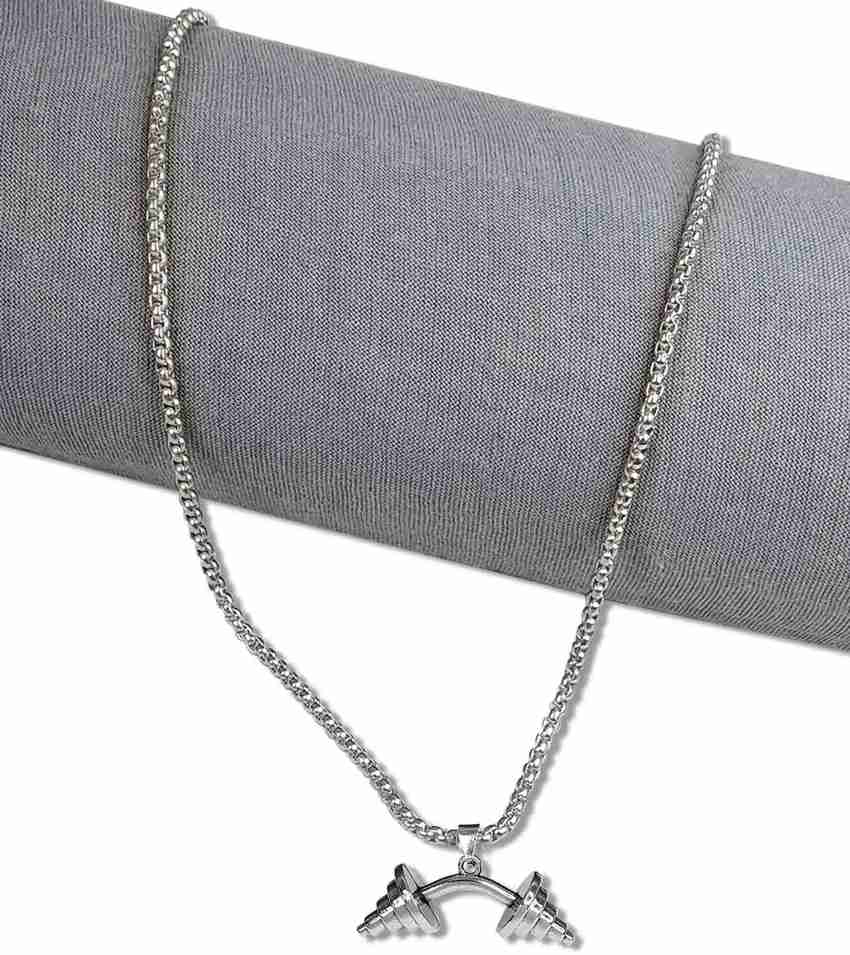 Dumbbell necklace flipkart clearance