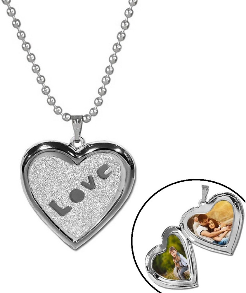 Stylewell Rose-gold And Silver Valentine'S Day Love Couple Hug Me Locket Pendant Necklace Stainless Steel Pendant