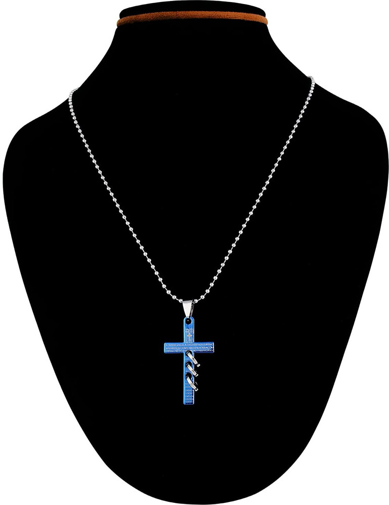 zebisco Christmas Gift Lord Jesus Christ Plus Cross Locket With