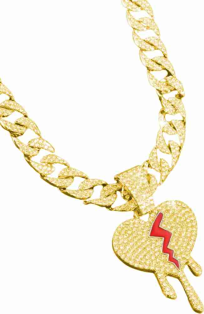 V FASHION JEWELLERY Mc Stan Pendant Cuban Necklace Iced Out Chain