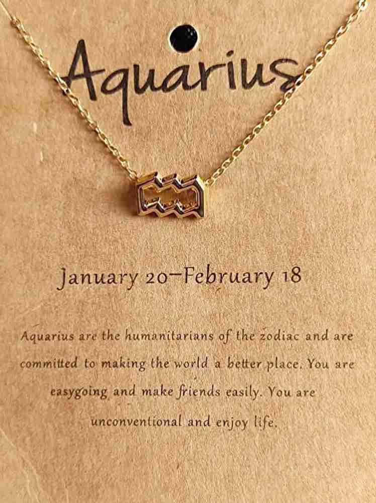 Aquarius deals sign pendant