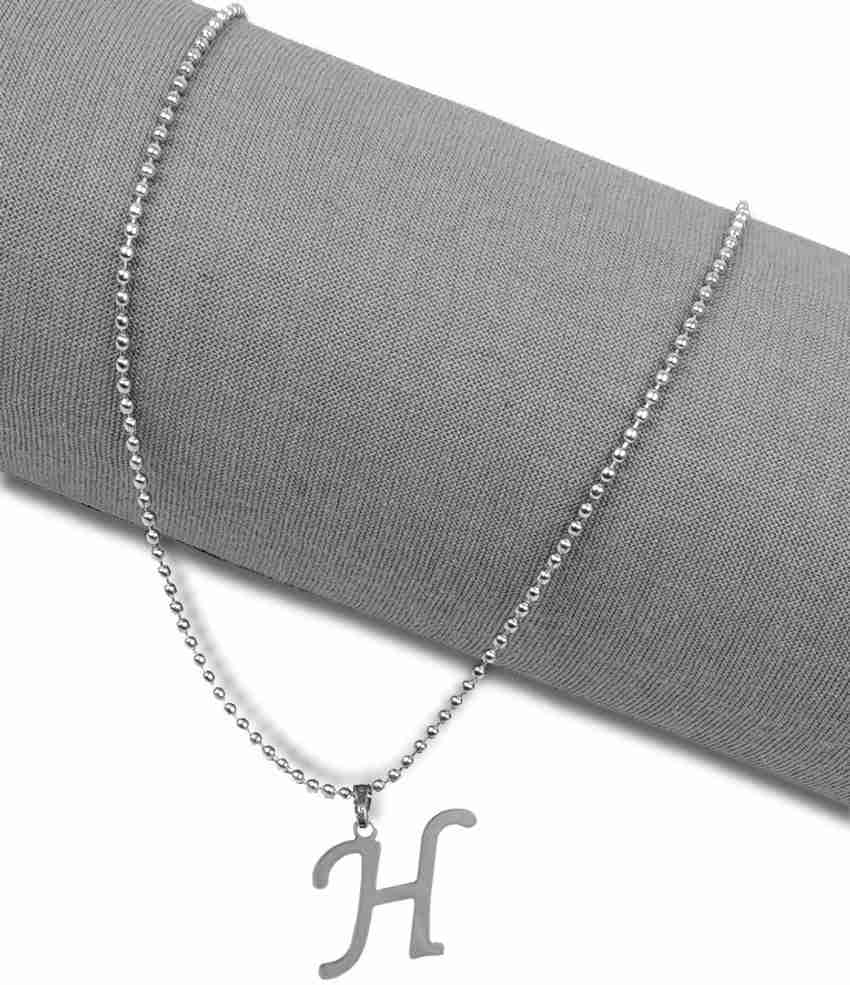 Silver online h pendant