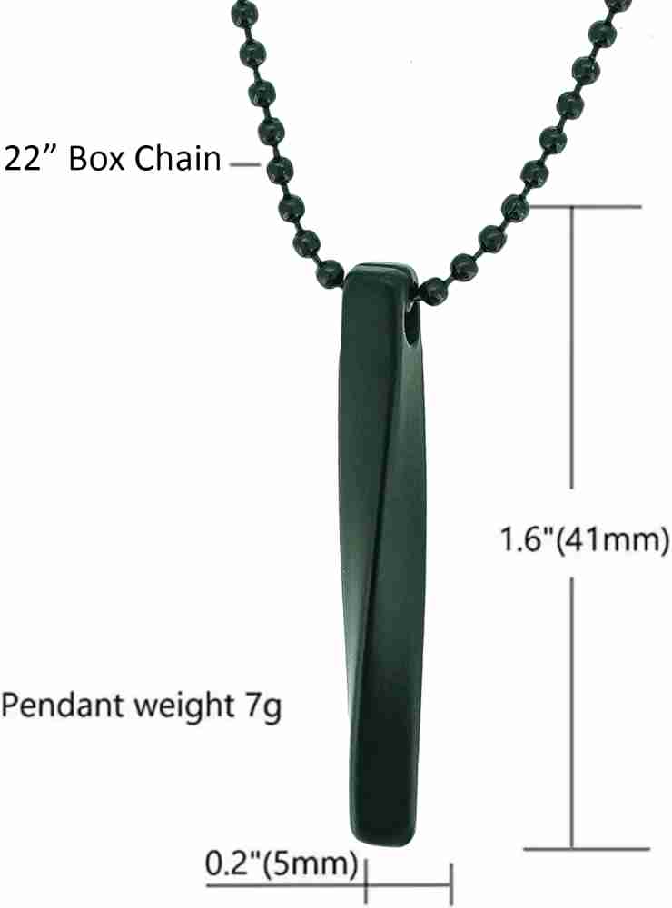 Alvira Stylish Silver 3D Vertical Bar Cuboid Stick Locket Pendant Necklace  Silver, Rhodium Alloy, Stainless Steel Locket Set Price in India - Buy  Alvira Stylish Silver 3D Vertical Bar Cuboid Stick Locket
