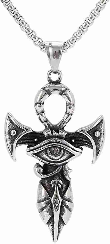 M Men Style Men s Biker Eye of Horus Men Egyptian Jewelry Ancient Egypt Ra Pendant Sterling Silver Stainless Steel Pendant Price in India Buy M Men Style Men s Biker Eye of