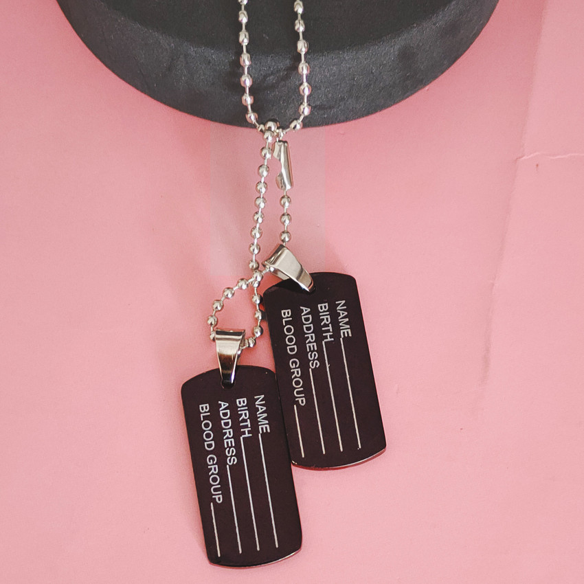 Army name tag necklace on sale
