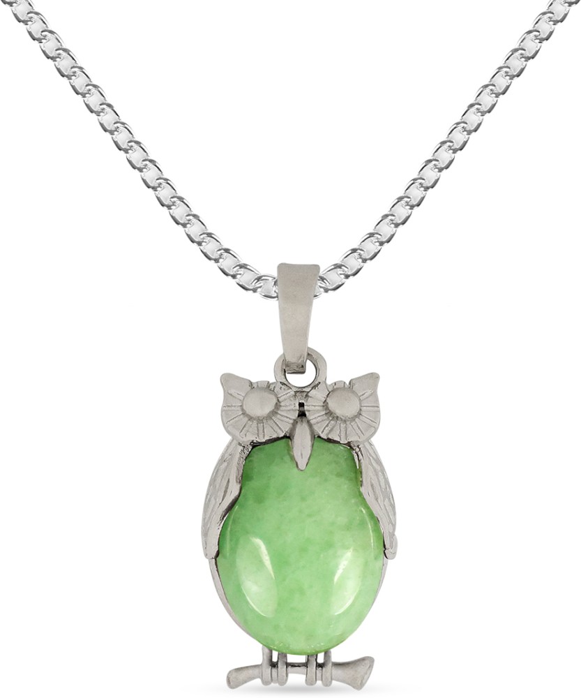 Jade deals owl pendant