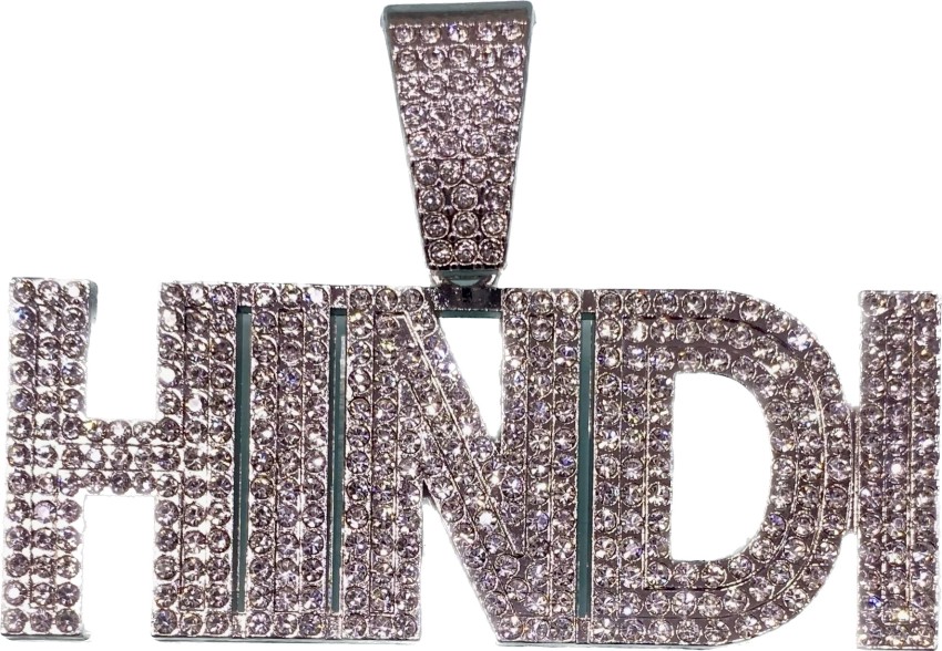 SAFISHA MC Stan Hindi Pendant Diamonds Plated (Pendant Only