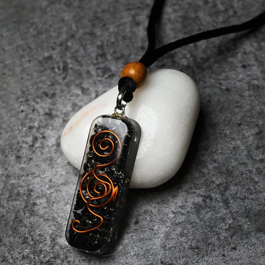 Black tourmaline orgone pendant online