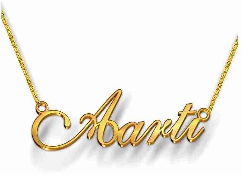 Vermagallery Arti Name Gold plated Pendent Gold plated Brass Pendant Price in India Buy Vermagallery Arti Name Gold plated Pendent Gold plated Brass Pendant Online at Best Prices in India Flipkart