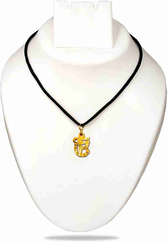 Stylewell Golden Ek Onkar Wahe Guru Ji Sikh Logo Pendant Locket
