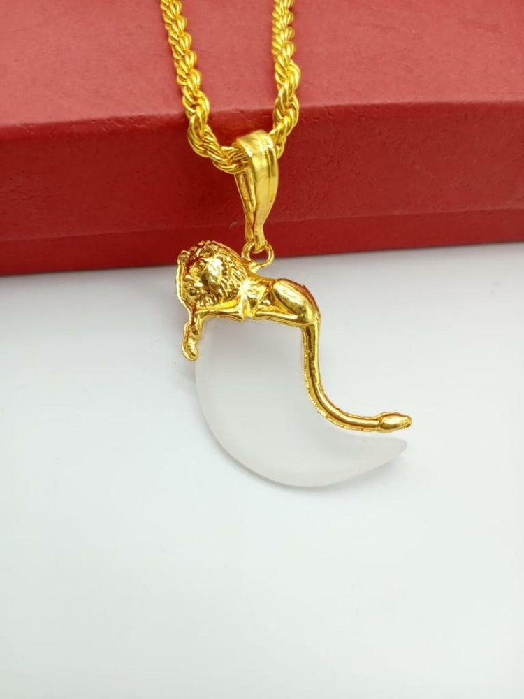 Minprice High Quality Gold Plated Rope Neck Chain with Lion Nail Pendant  Gold-plated Plated Brass, Alloy Chain Price in India - Buy Minprice High  Quality Gold Plated Rope Neck Chain with Lion