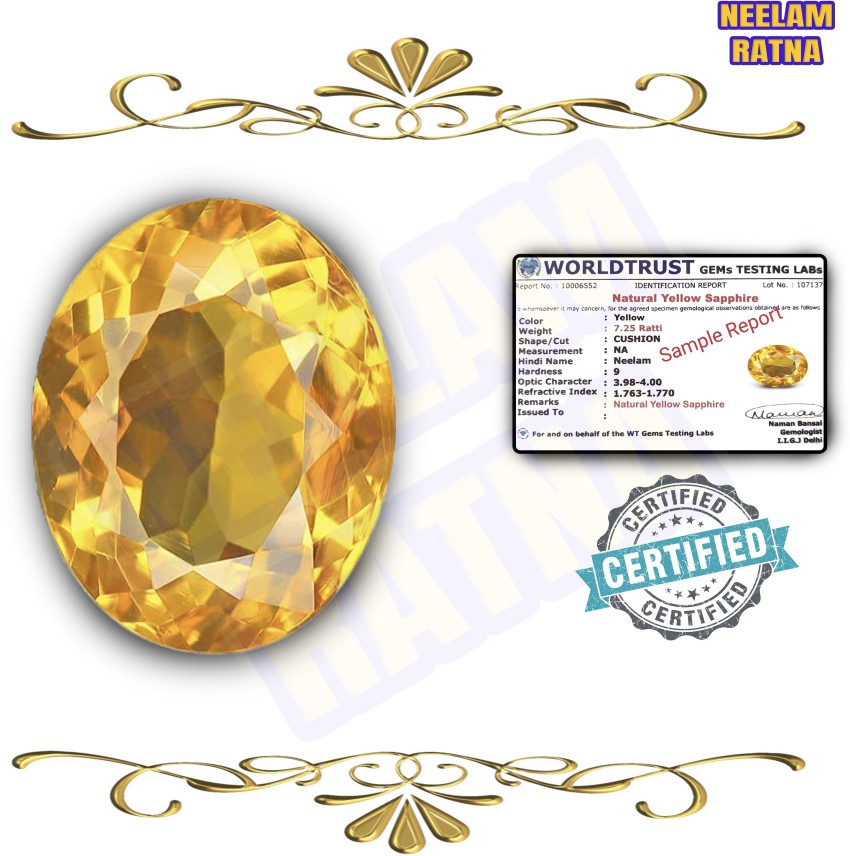 Yellow on sale sapphire name