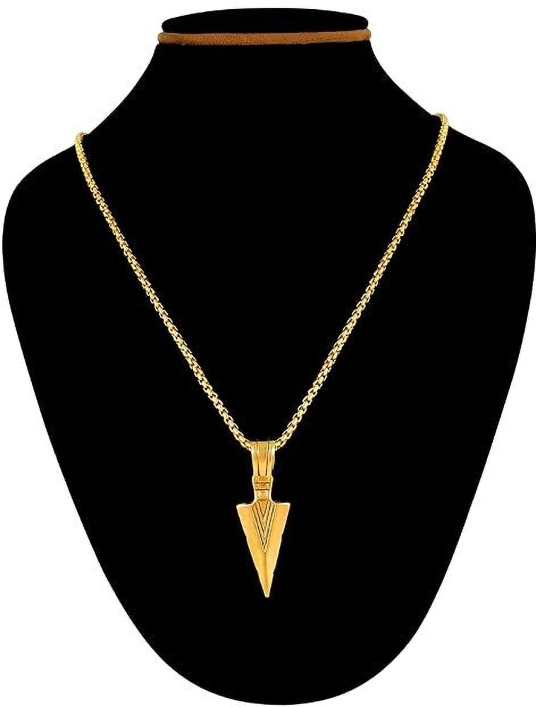 Spear Like Geometric store Shaped Pendant & Necklace