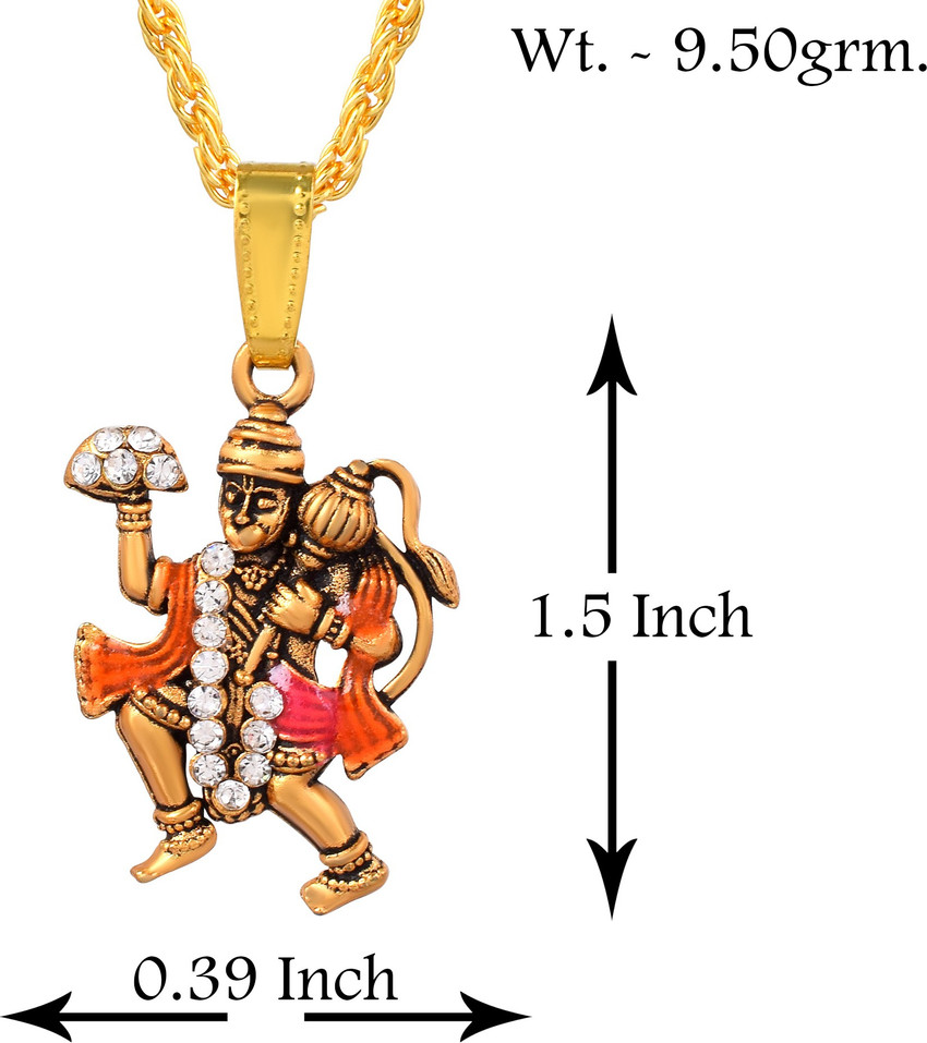 Gold bajrangbali sale locket price