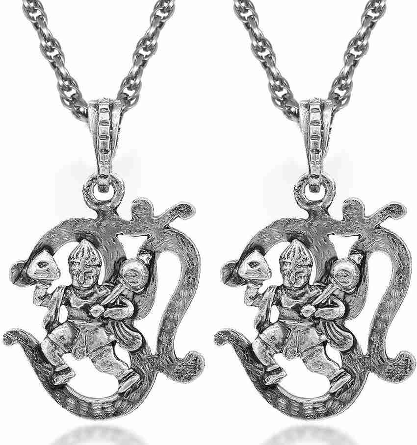 Airtick Set Of 2 God Lord Shri Bajrangbali Om Hanuman With Gada