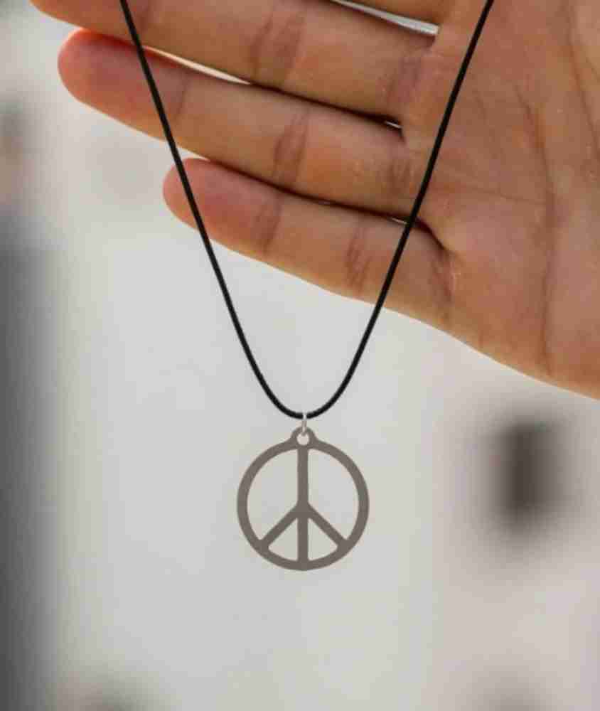 Peace sign necklace for guys best sale