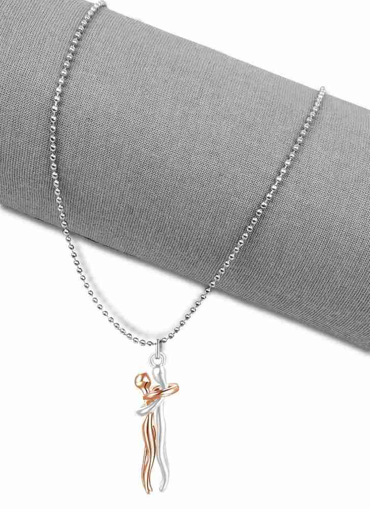 Rose gold couple discount necklace