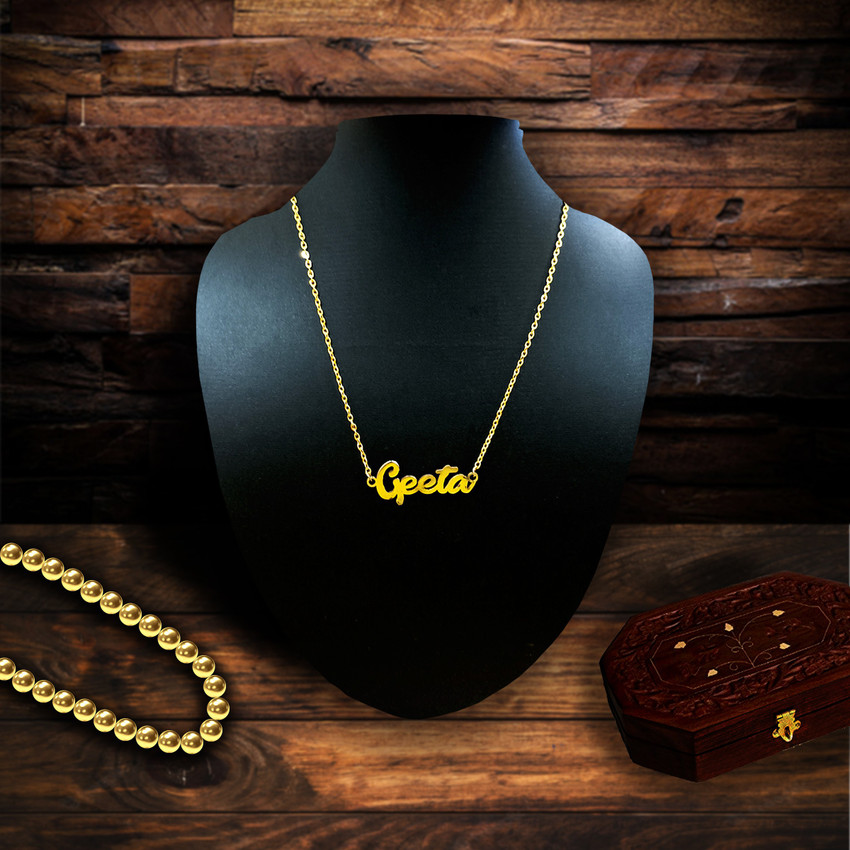 Anushka name sale necklace