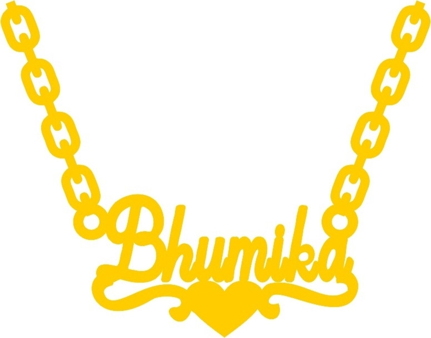 Bhumika name pendant discount