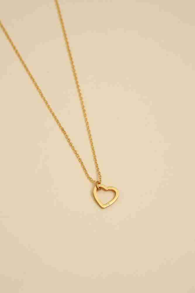 BLINE Dainty heart necklace,Minimalist necklace,Gold filled of