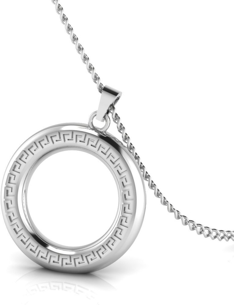 Iski Uski Store Round Design Silver Men s Pendant Platinum Sterling Silver Pendant Price in India Buy Iski Uski Store Round Design Silver Men s Pendant Platinum Sterling Silver Pendant Online at Best