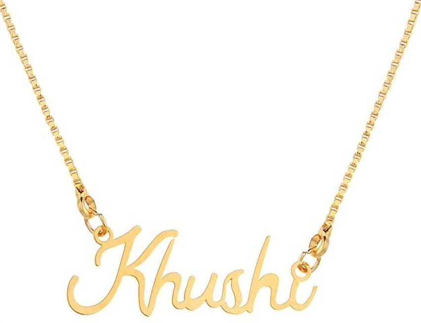 Khushi name on sale locket gold